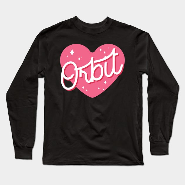 LOONA orbit fandom typography Long Sleeve T-Shirt by Oricca